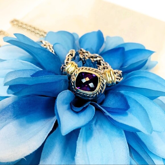 DAVID YURMAN Albion Amethyst Double Wheat Chain - Picture 2 of 7